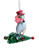 Merry Snowmen Ornament Set