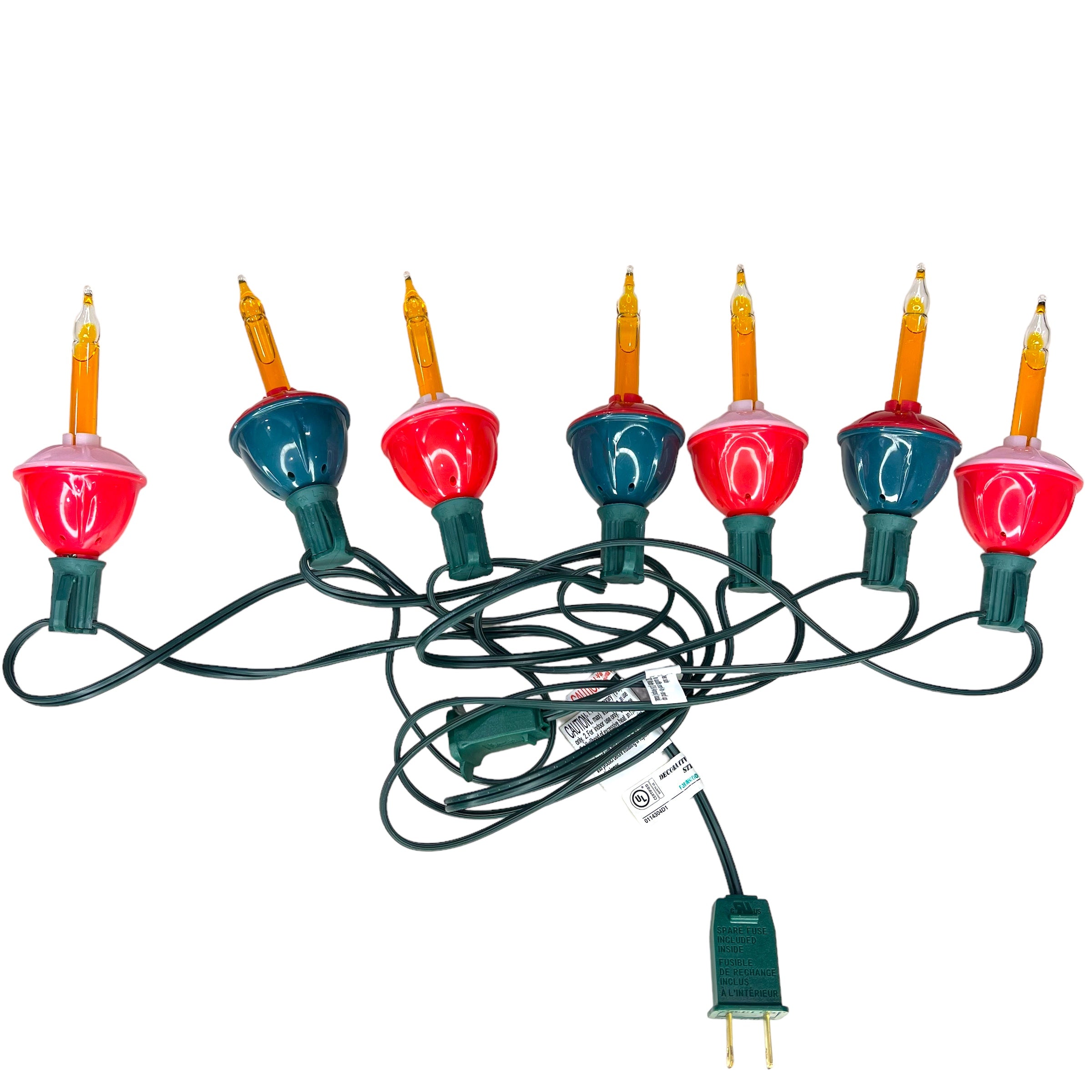 Classic Christmas Bubble Light Set Candy Cane Christmas Company