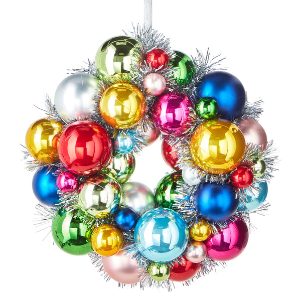 Colorful Bauble 11” Wreath