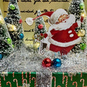 Light Up Retro Santa Vignette Box