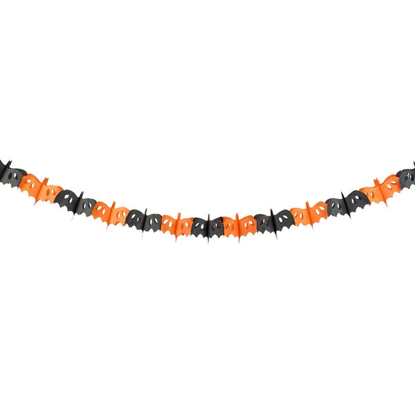 Pumpkin Bat Paper Garland Set