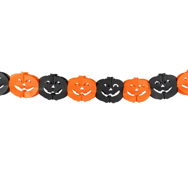 Pumpkin Bat Paper Garland Set