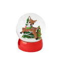 Retro Deer or Elf Snow Globe- Deer