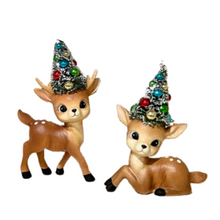 Retro bottlebrush reindeer set