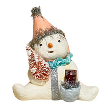 Tabletop pastel blushing snowgirl