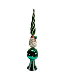 Retro Glass Santa Tree Topper Finial 2 Options