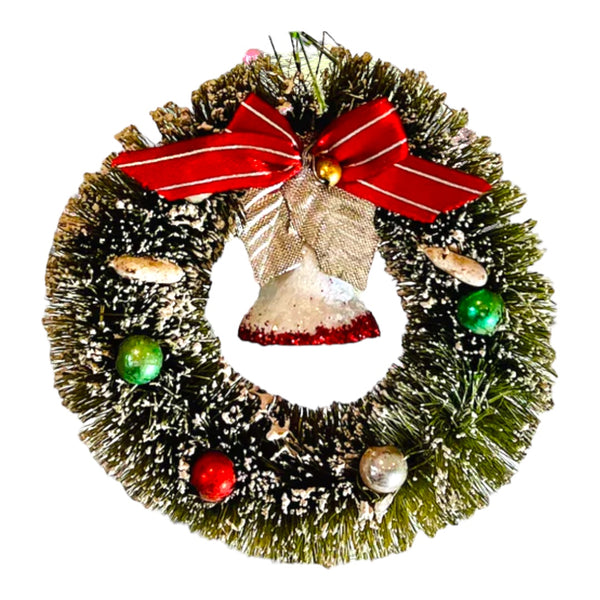 Bottlebrush Chrimbo Wreath Ornament- Four Options-Bell