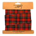 Red/Green Plaid Cotton Ribbon
