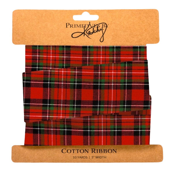 Red/Green Plaid Cotton Ribbon