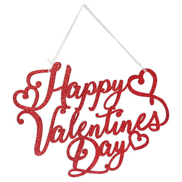 Happy Valentine's Day Glitter Sign