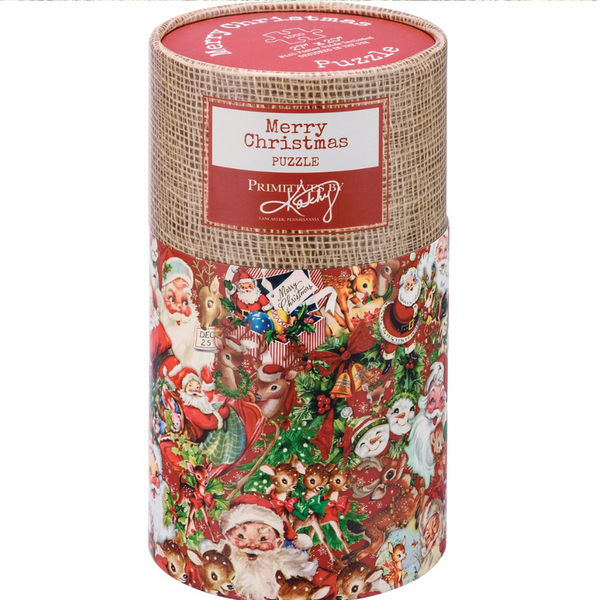 Retro Christmas Design 1000 Piece Puzzle