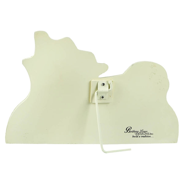 Retro Santa's Sleigh Ride Dummy Board Sign Back