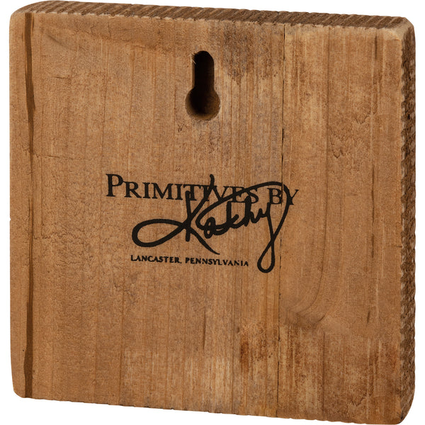 Vintage-Inspired Most Wonderful Time of The Year Block Sign Back