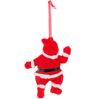 Plastic Retro Santa Ornament