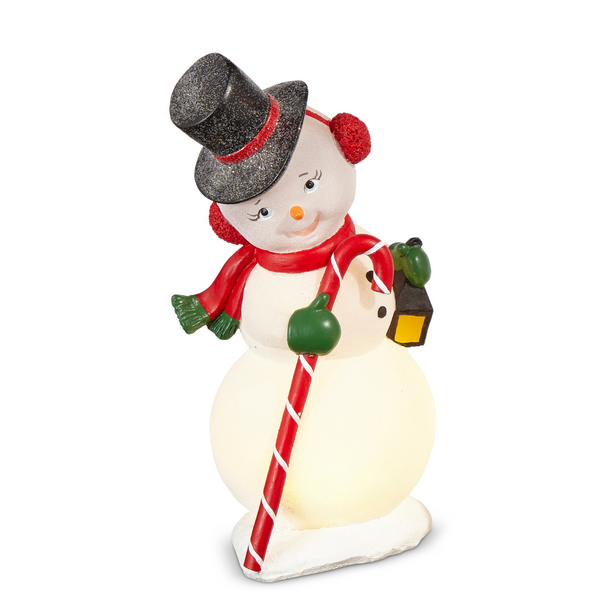 Blow Mold Light-Up Snowman- Candy Cane