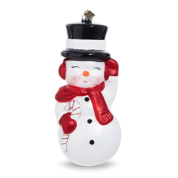 Blow Mold Snowman Ornament- Large