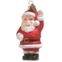 Blow Mold Waving Santa Ornament- Small