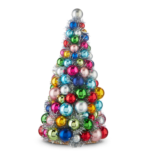 Colorful Bauble Tabletop Tree- 15.5"