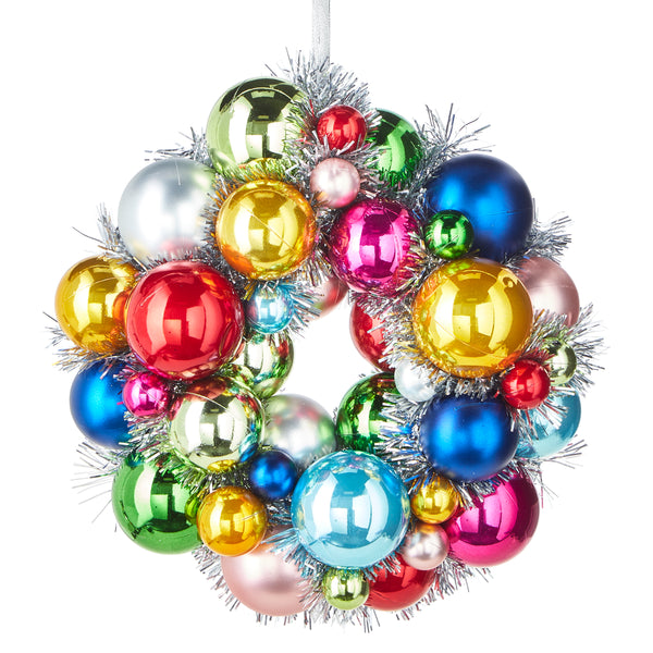 Colorful Bauble 11” Wreath
