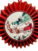 Retro Holiday Disk Ornaments
