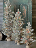 2' Pre-Lit Tinsel Tree