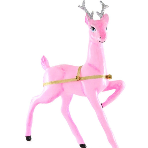 Large 12.5" Kitsch Pink Deer