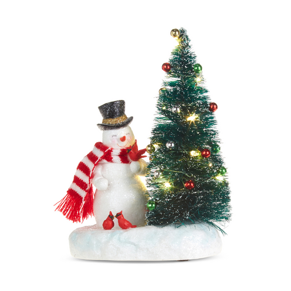 Light-Up Holiday Scene- Snowman