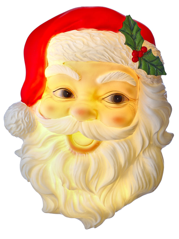 Light-Up Winking Santa Wall Decor