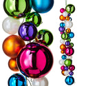 Multi-Colored Shiny Ornament Ball 4' Garland