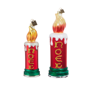 Noel Candle Ornament- 2 Options