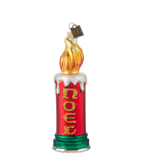 Noel Candle Ornament- 5.5"