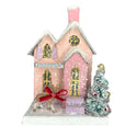 Petite Pink Cottage Village House Front