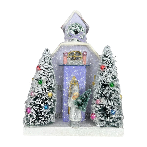 Petite Purple Village House Front