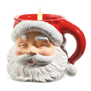 Retro Battery Candle- Santa 