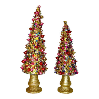 Retro Bits & Baubles Beaded Tabletop Tree- 2 Options