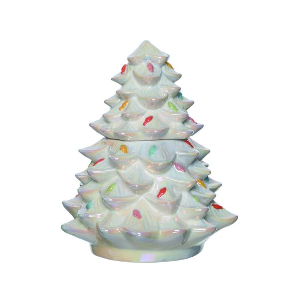 Retro Ceramic Tree Cookie Jar