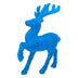 Retro Flocked Deer- blue