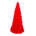 Retro Flocked Tree- red