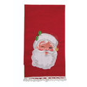 Retro Jolly Santa/Snowman Kitchen Towel- Santa