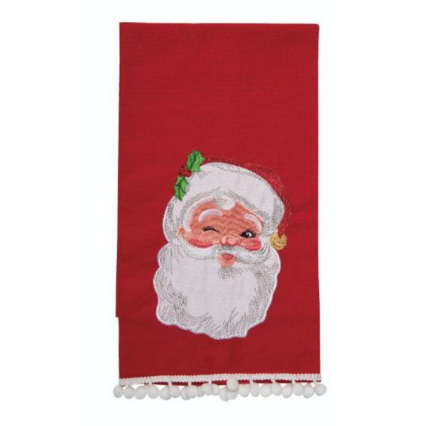 Retro Jolly Santa/Snowman Kitchen Towel- Santa