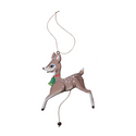 Retro Recycled Paper Deer Pull Ornament- Style A