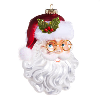 Retro Santa W/Glasses Ornament