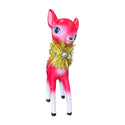 Retro Standing Sparkle Deer- Red Front