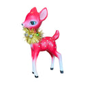 Retro Standing Sparkle Deer- Red Side