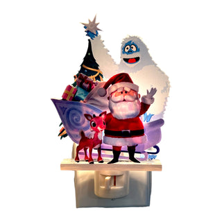 Rudolph, Santa & Abominable Snowman Night-Light