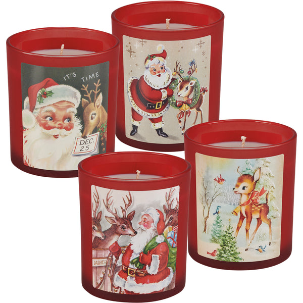 Santa's Reindeer Jar Candle- 4 Options