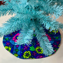 Teal Blue 24" Tabletop Tree on skirt