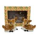 Tinsel Town Ceramic Deer Salt & Pepper Shaker Set Box Front