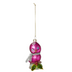 Vintage-Inspired Glass Chick Ornament- Bright Pink
