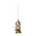 Vintage-Inspired Glass Chick Ornament- Gold